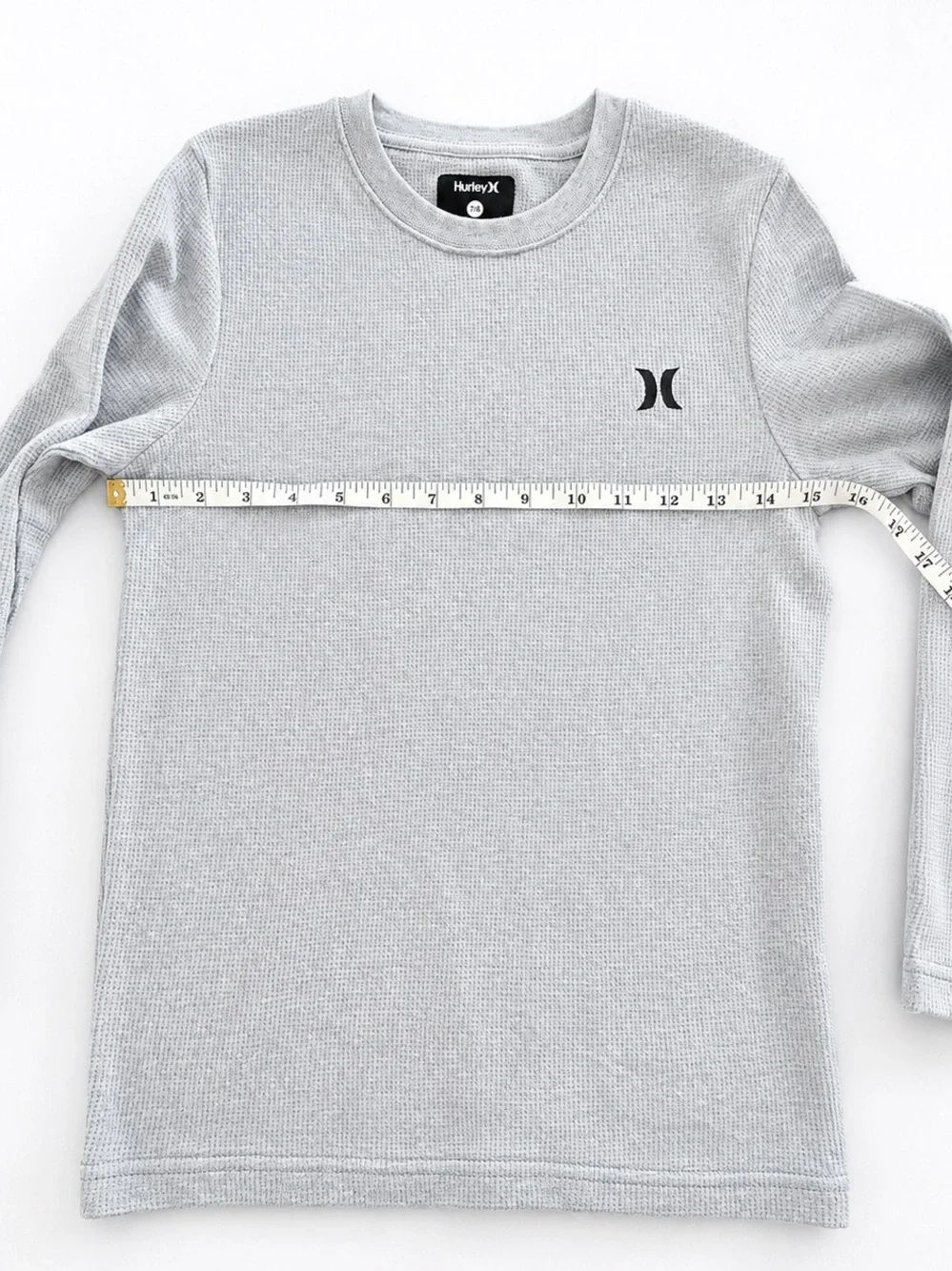 Hurley Light Gray Thermal Top with Blue Shorts